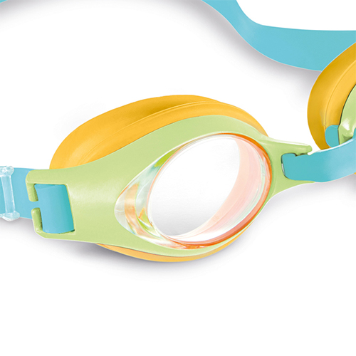 عینک شنای کودک سه تا هشت سال نارنجی سبز