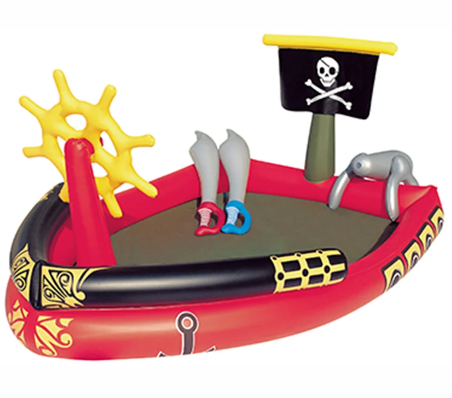 استخر بادی کودک آبپاش دار طرح کشتی دزدان دریایی