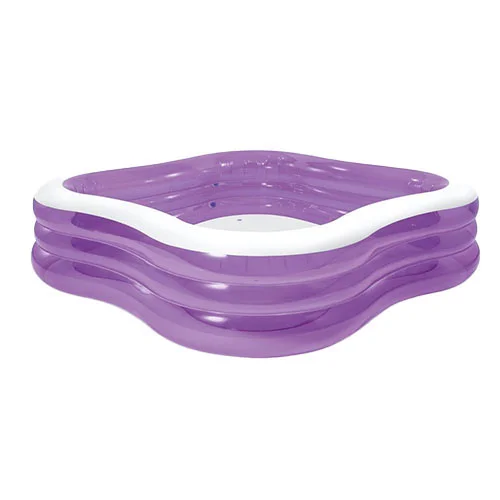 استخر بادی مربعی موج دار بنفش شفاف 57495