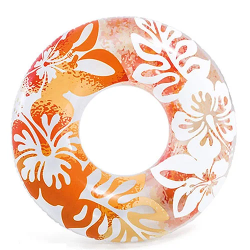 حلقه شنا بادی طرح گلدار نارنجی 59251