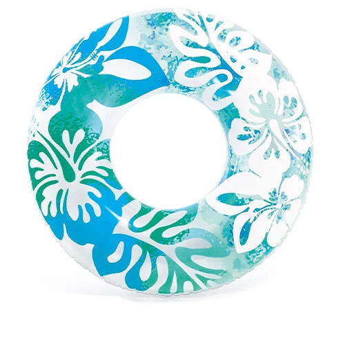 حلقه شنا بادی اینتکس طرح گلدار آبی 59251