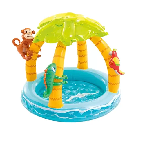استخر بادی کودک طرح جنگل با سایبان