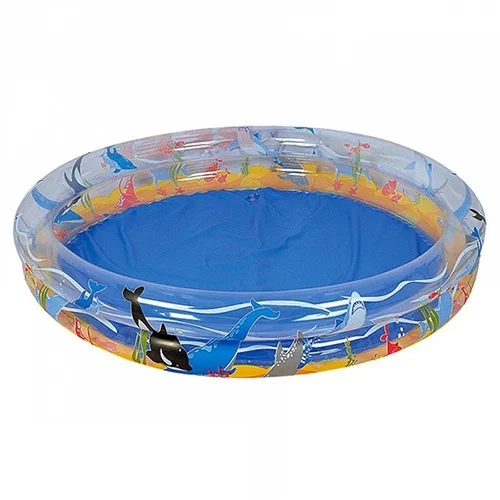 استخر بادی شفاف کودک دو حلقه بست وی