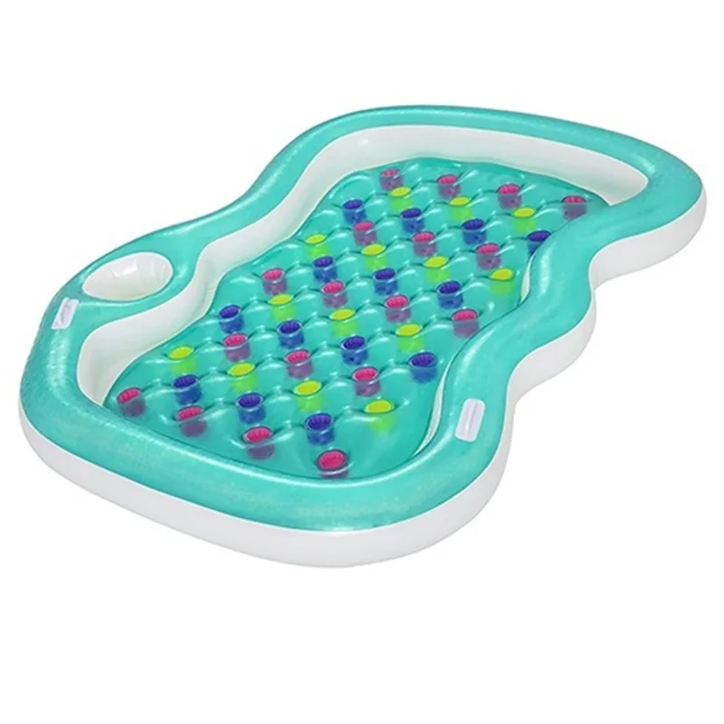 تشک بادی روی آب دو نفره طرح حبابی طوسی 43045