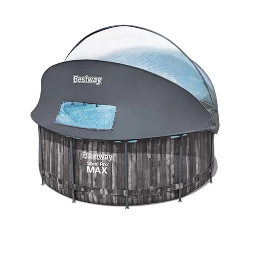 استخر پیش ساخته سایبان دار بست وی قطر 366 مدل پرومکس