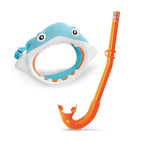 اسنورکل و ماسک شنای کودک اینتکس طرح کوسه 55944