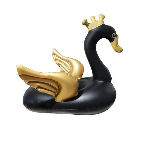 شناور بادی کودک شورتی مشکی مدل قو تاجدار