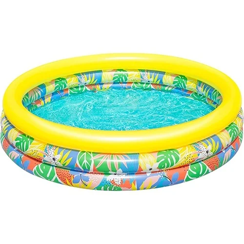 استخر بادی کودک طرح گلدار سه حلقه بست وی
