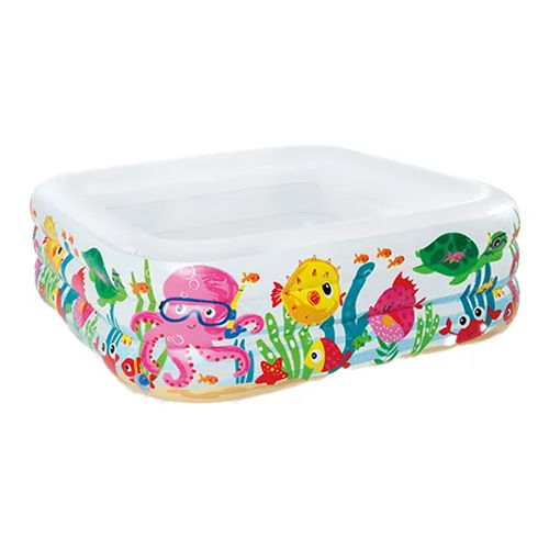 استخر بادی کودک مربعی طرح آکواریوم 57471