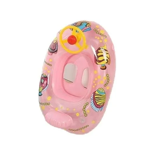 شناور بادی کودک شورتی صورتی طرح ماشین فرمون دار