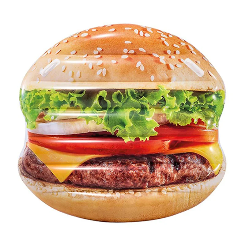 تشک بادی روی آب بزرگسال طرح همبرگر 58780