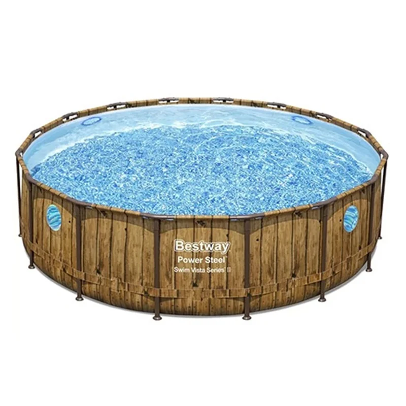 استخر پیش ساخته گرد قطر 488 طرح چوب