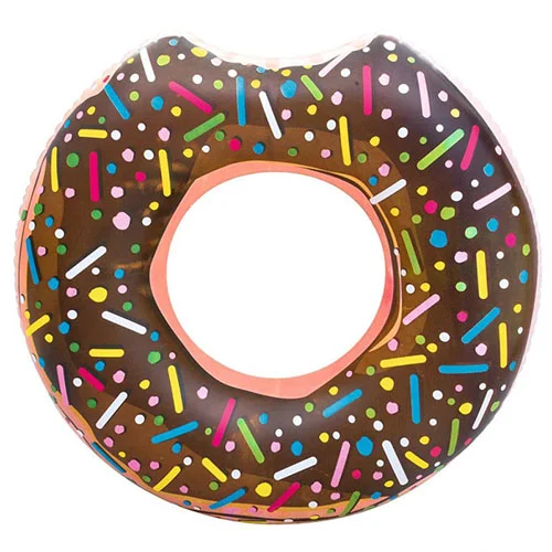 حلقه شنا بادی طرح دونات شکلاتی بست وی