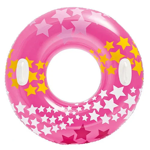 حلقه شنا بادی طرح ستاره دار صورتی 59256